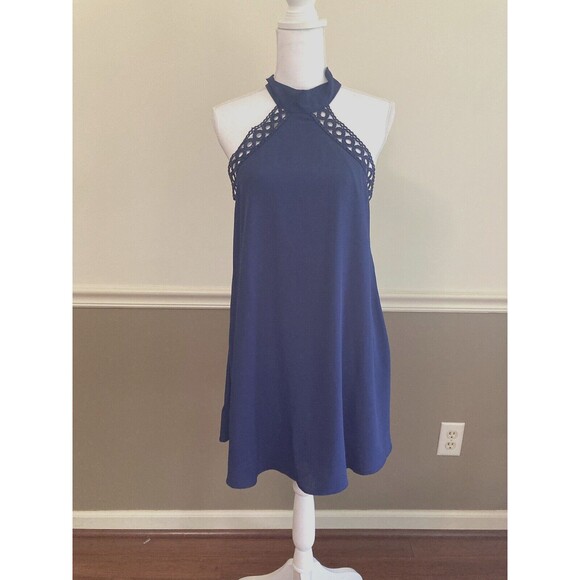 Lulus Any Sway Shape or Form Dress Halter Crochet Lace - Picture 2 of 10